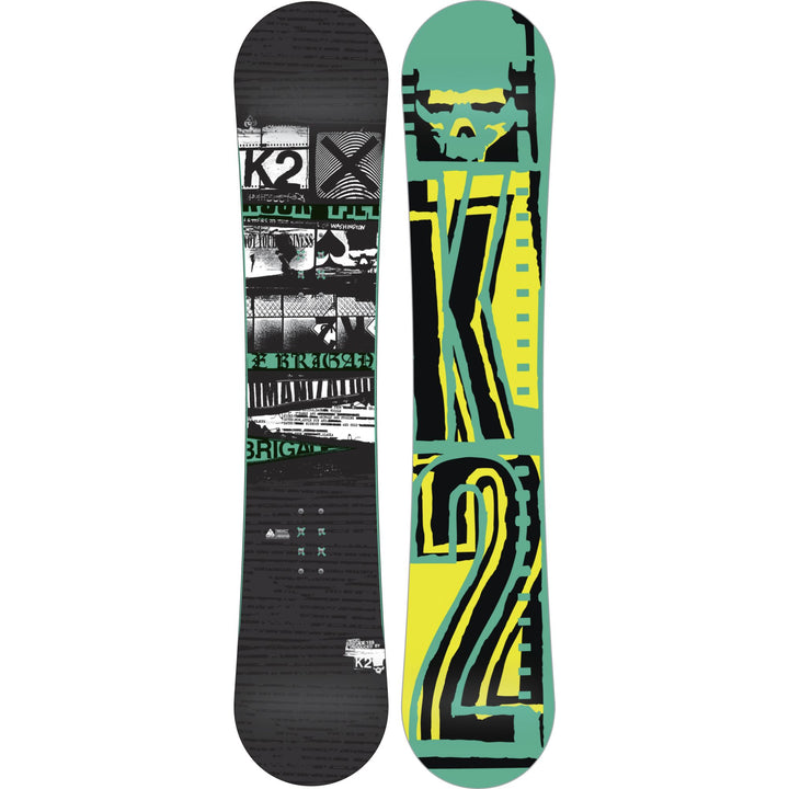 K2 Brigade Black Wide Snowboard 2012 Front View