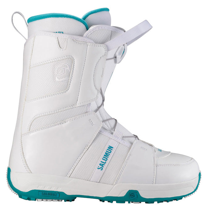 Salomon Linea Snowboard Boots - Women's 2012 White/Cold Blue/White Side View