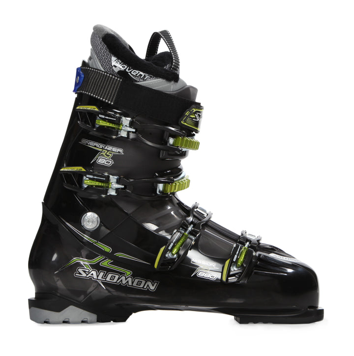 Salomon Mission RS 880 Ski Boots 2012 Black/Grey Translucent Side View