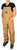 The North Face Skull Horn Bib Pants Utility Brown Front View