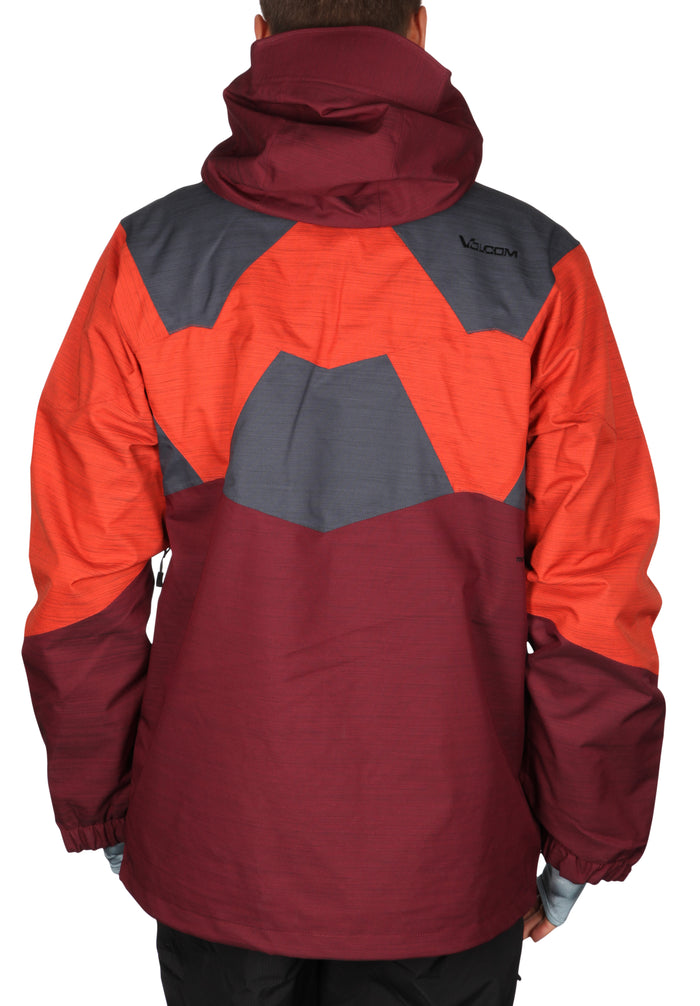 Volcom Gigi Ruf T.D.S Jacket Maroon Back View