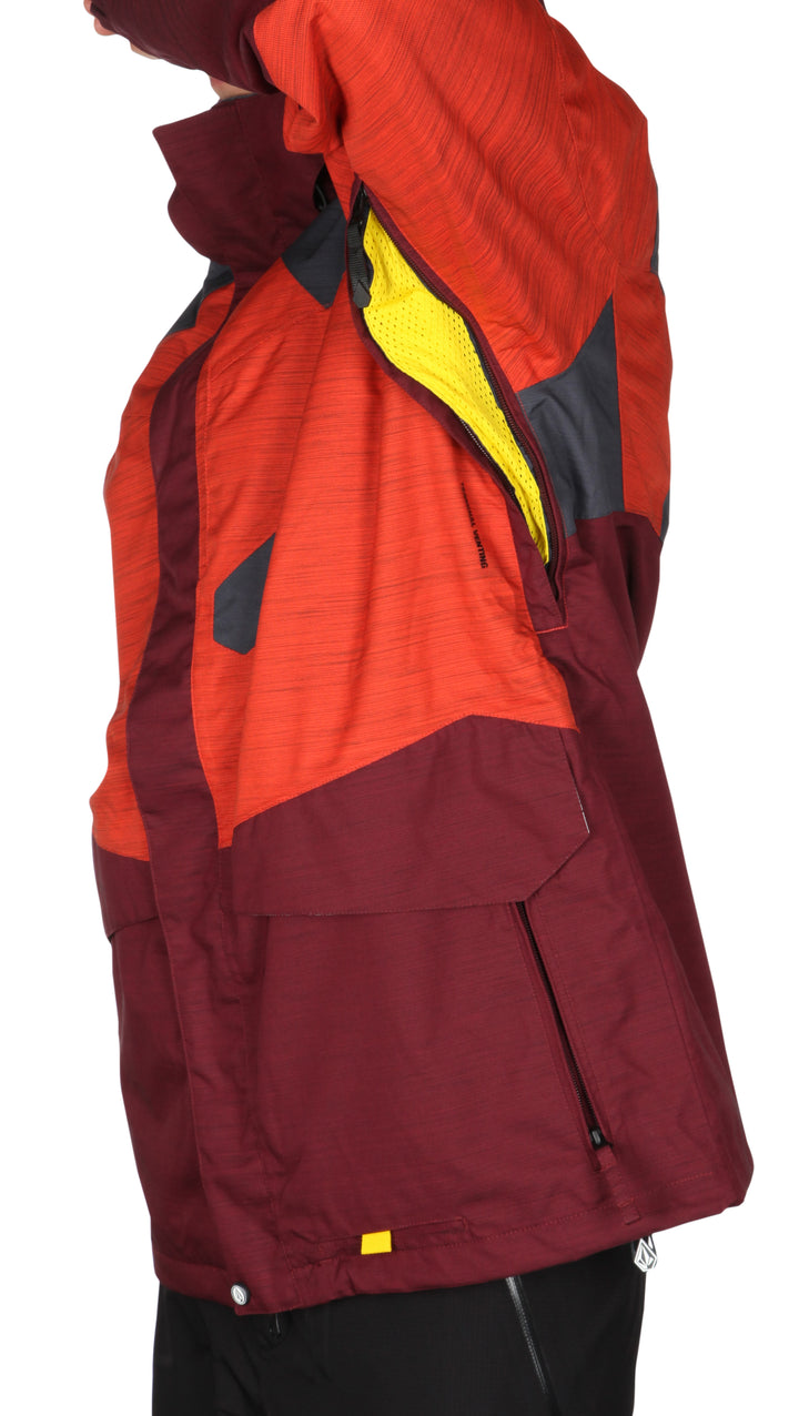 Volcom Gigi Ruf T.D.S Jacket Maroon Vent View