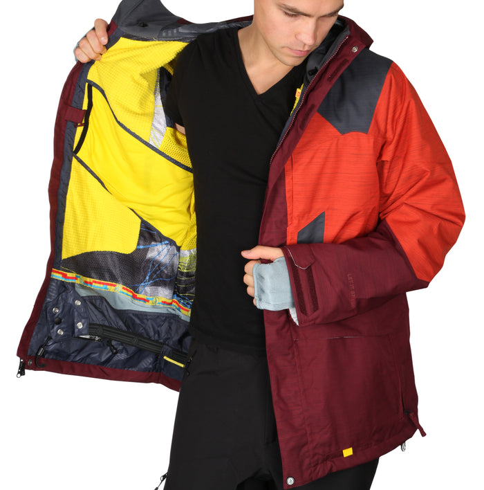 Volcom Gigi Ruf T.D.S Jacket Maroon Detail 2 View