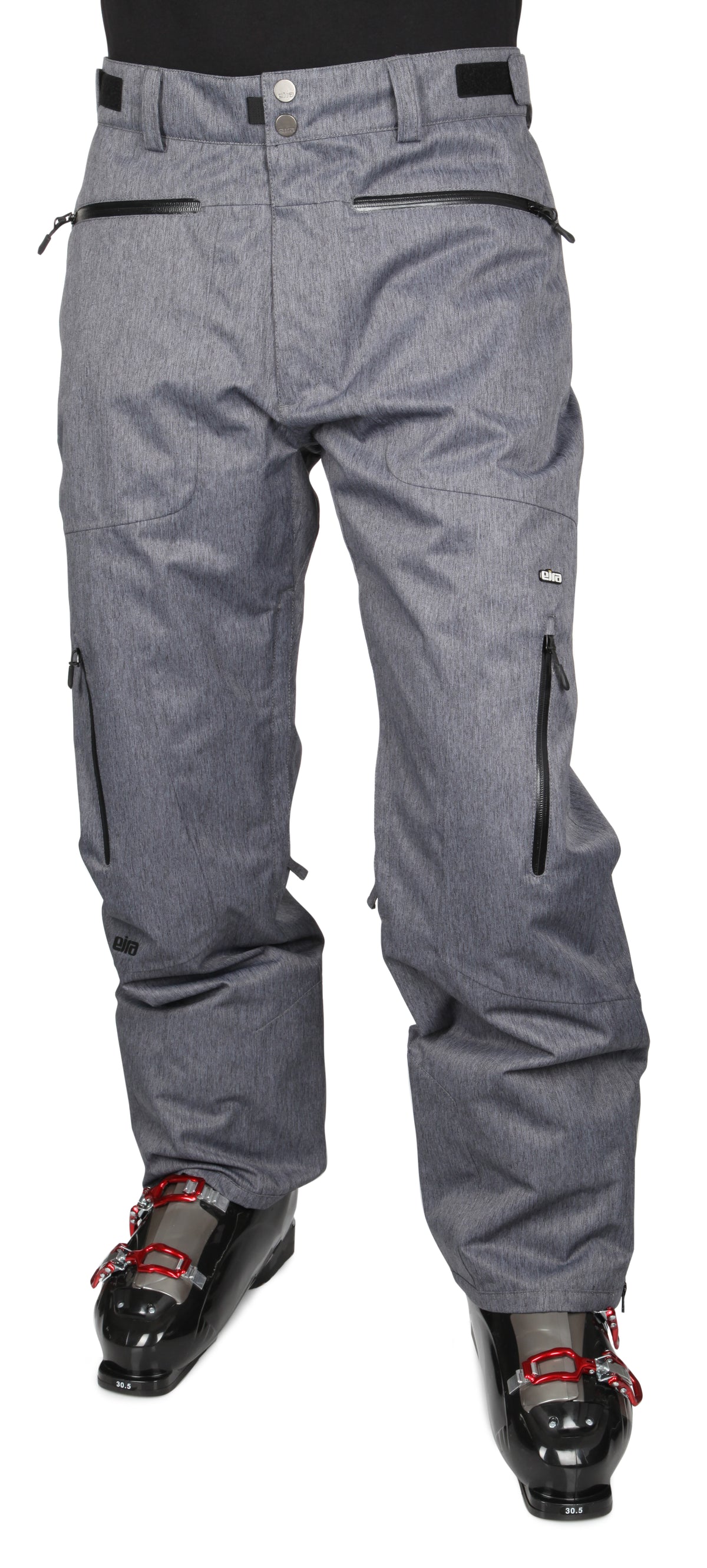 EIRA Performance Pants Black Melange Front View