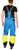 Salomon Sideways Bib Pants Vibrant Blue-X/Corona Yellow Back View