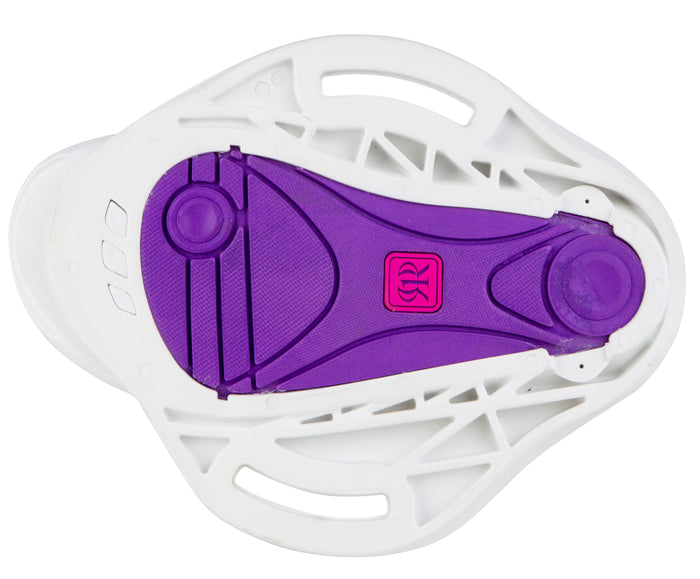 Ronix August Wakeboard Bindings - Girl's 2013 White/Tie Dye Base View