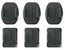 GoPro Flat + Curved Adhesive Mounts Black Front View