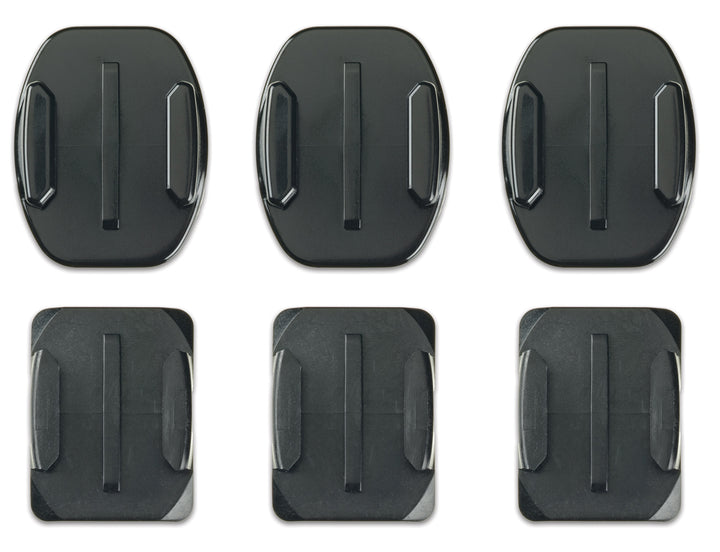 GoPro Flat + Curved Adhesive Mounts Black Front View
