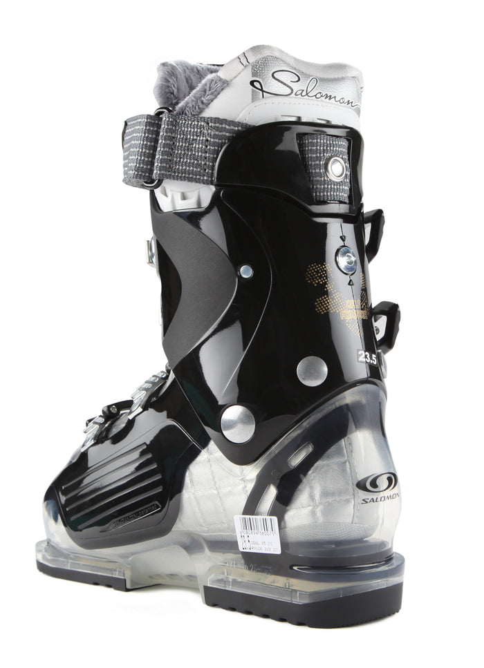 Salomon Idol 85 CS Ski Boots - Women's 2012 Crystal Translucent/Black Back View
