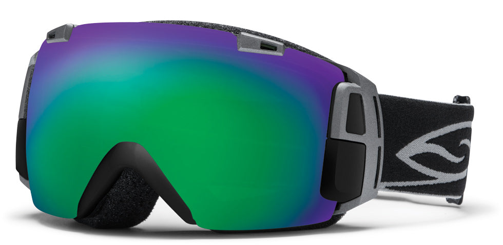 Smith I/O Recon Goggles Black/Green SOL-X & Blue Sensor Front View