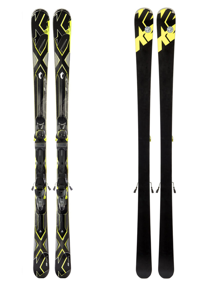 K2 A.M.P. Charger Skis + Marker MX 12.0 Bindings 2013 Base View
