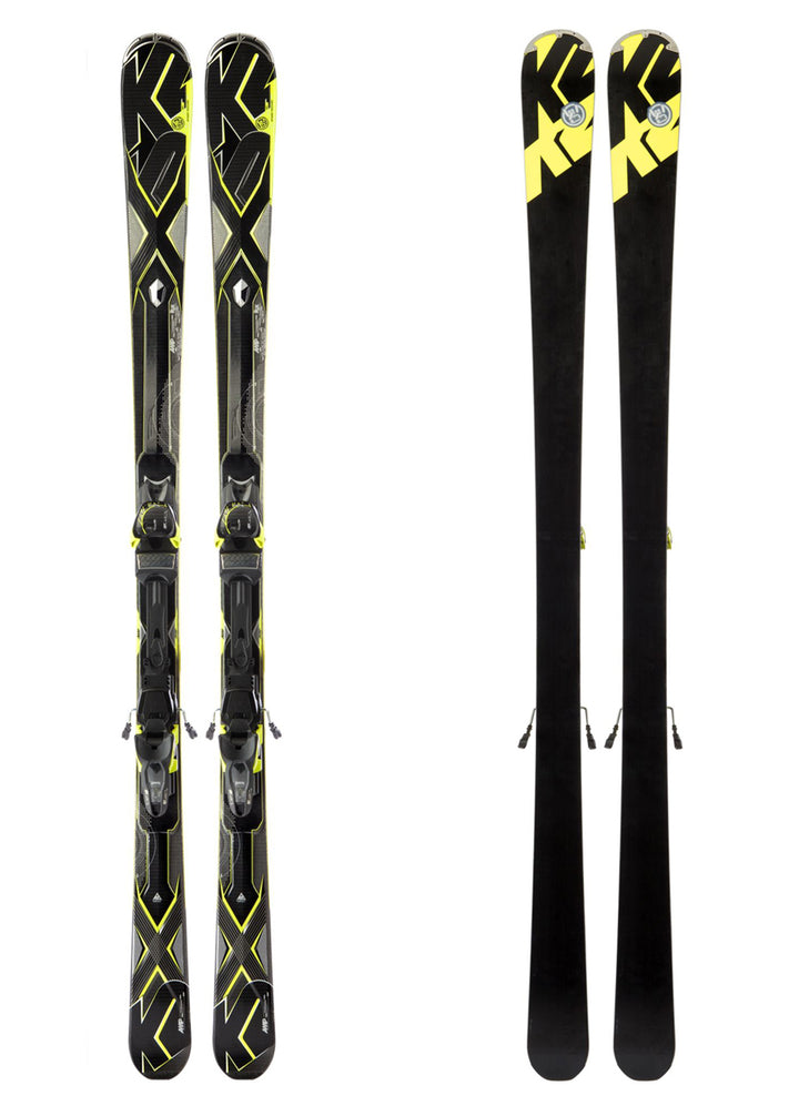K2 A.M.P. Charger Skis + Marker MX 12.0 Bindings 2013 Base View