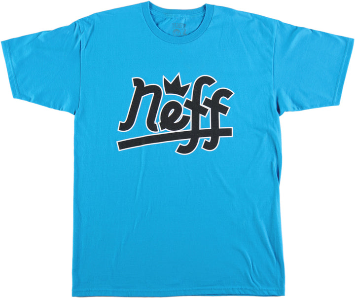 Neff Broke T-Shirt Turquoise Front View