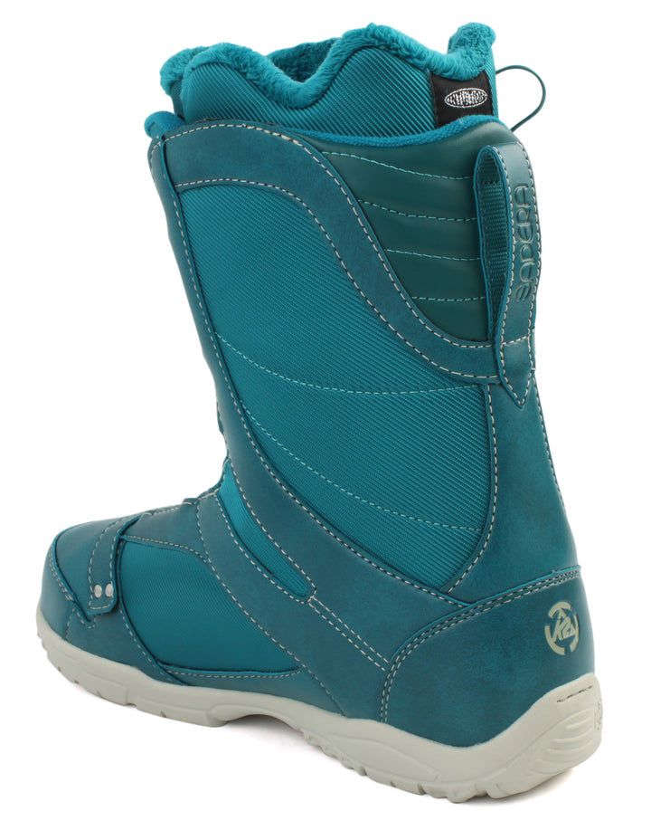 K2 Sapera Snowboard Boots - Women's 2013 Dark Teal Back View