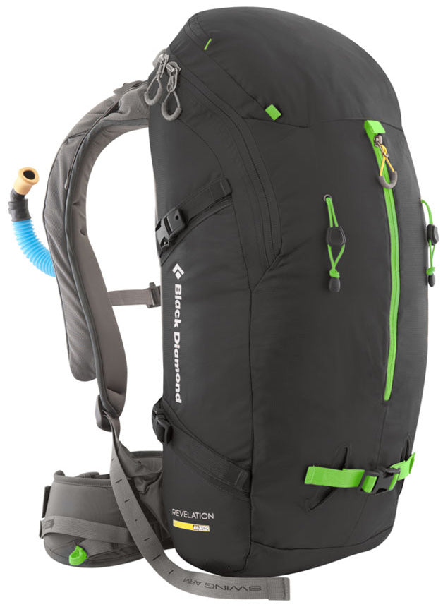 Black Diamond Revelation AvaLung Pack Black Front View