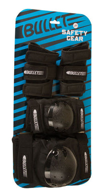 Bullet Skateboard Jr Pad Set - Kids' Black::Black