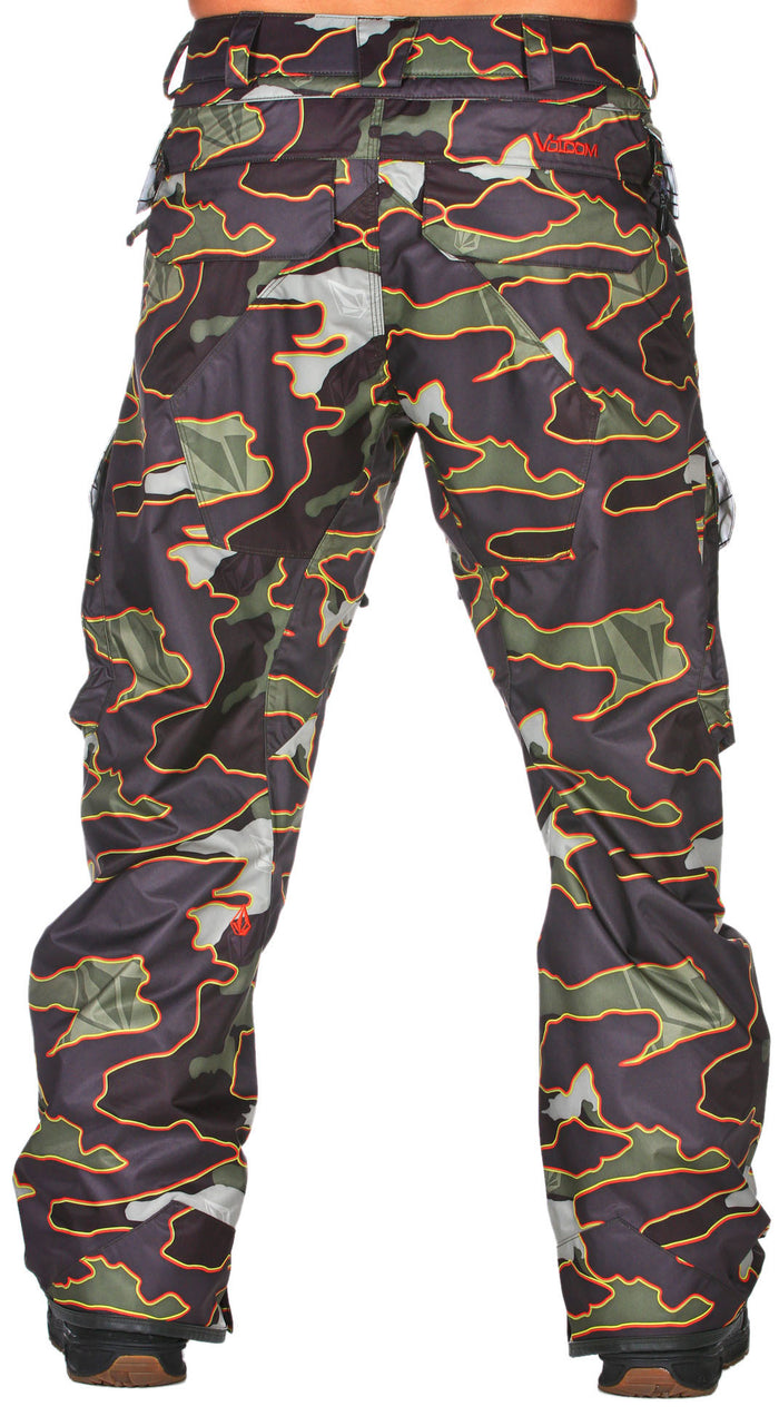 Volcom Dose Pants Military Camo Back View