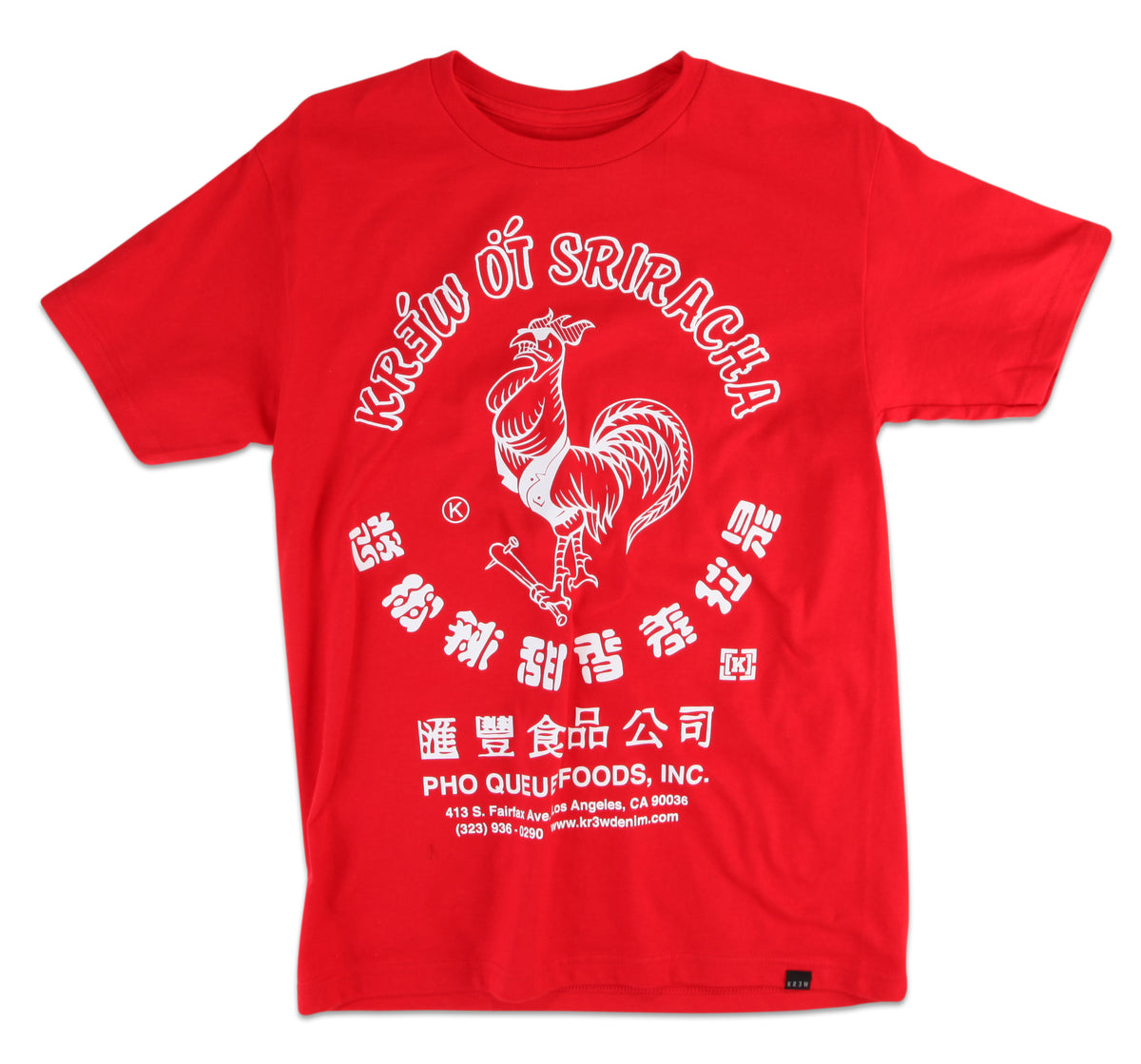 Kr3w Sriracha Regular T-Shirt Red Front View