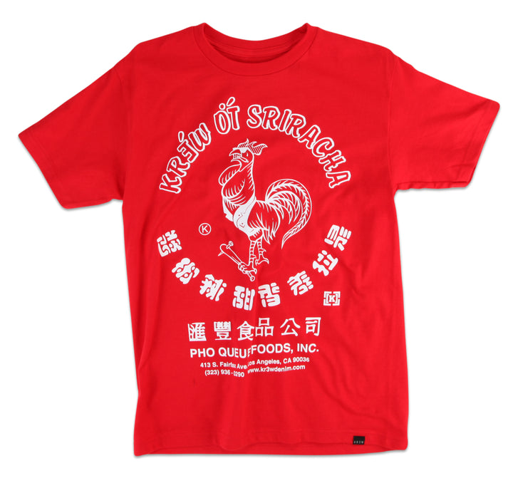 Kr3w Sriracha Regular T-Shirt Red Front View