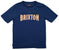 Brixton Benson T-Shirt Navy Front View