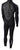 XCEL SLX 4/3 Offset Zip Wetsuit Black/Black/Ash Back View