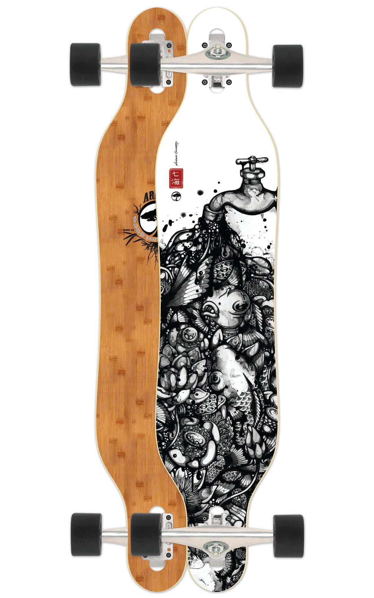 Arbor Axis Bamboo Longboard Complete