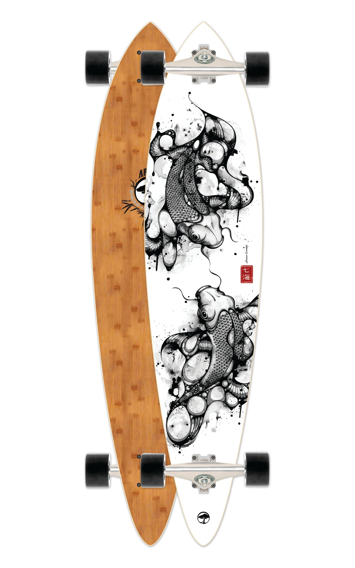 Arbor Fish Bamboo Longboard Complete