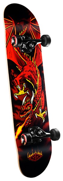 Golden Dragon Flying Dragon Skateboard Complete