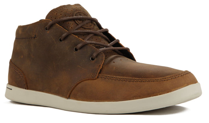 Reef Spiniker Mid Shoes Brown Front View