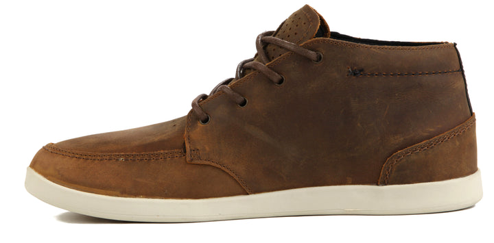 Reef Spiniker Mid Shoes Brown Inside View