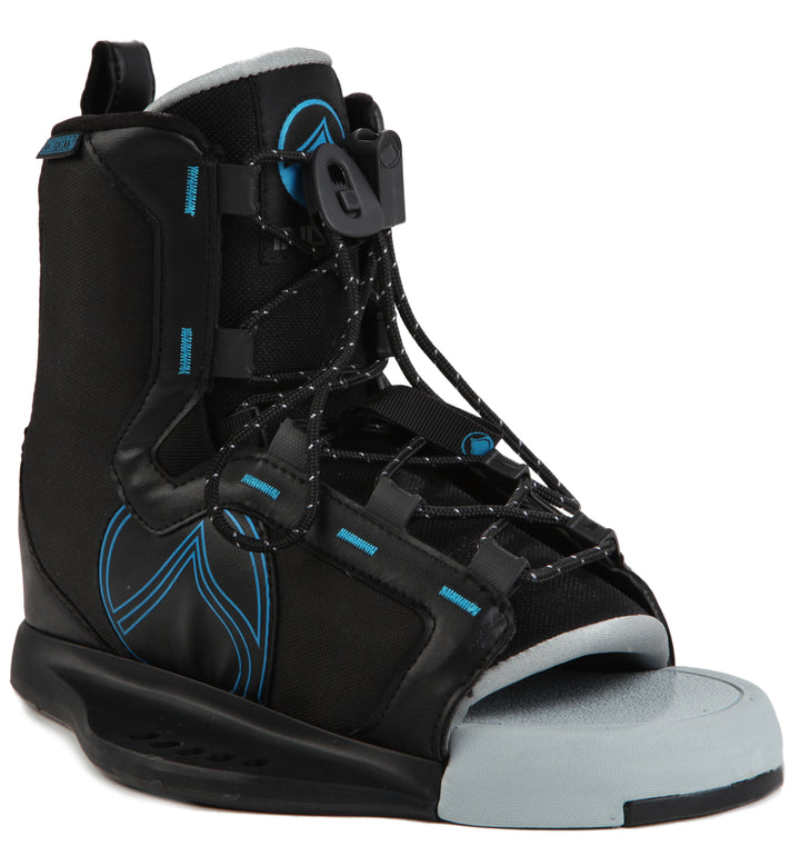 Liquid Force Index Wakeboard Bindings 2013 Black/Blue Front View