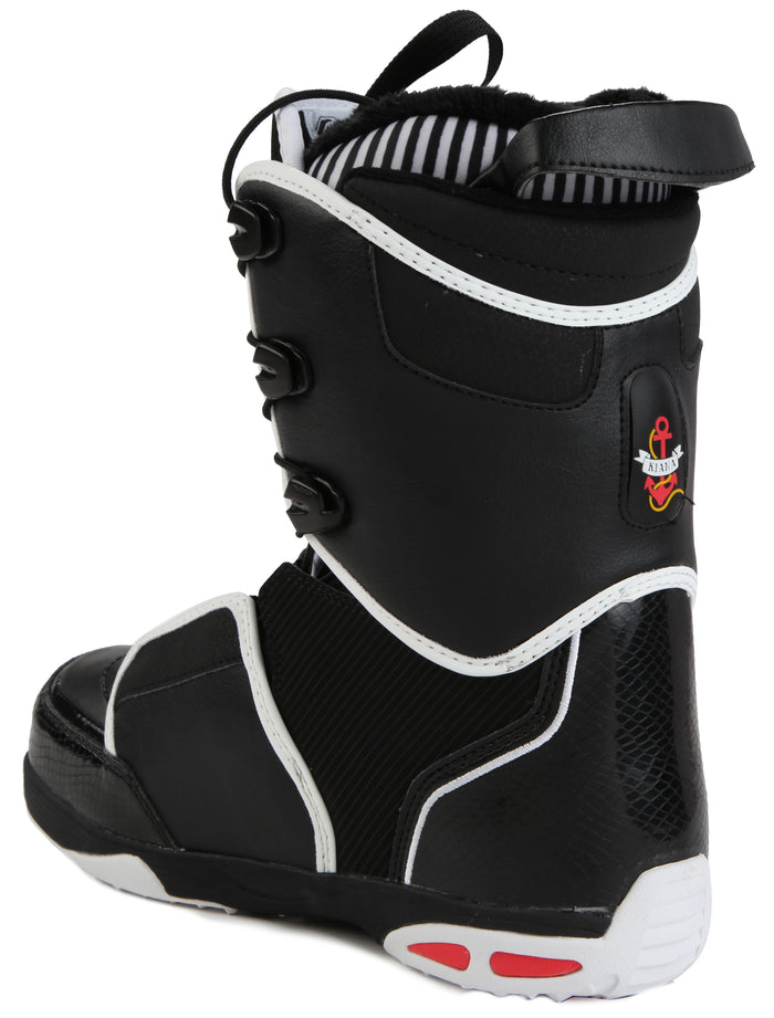 Salomon Kiana Snowboard Boots - Women's 2009 Black/White/Primegrey Back View