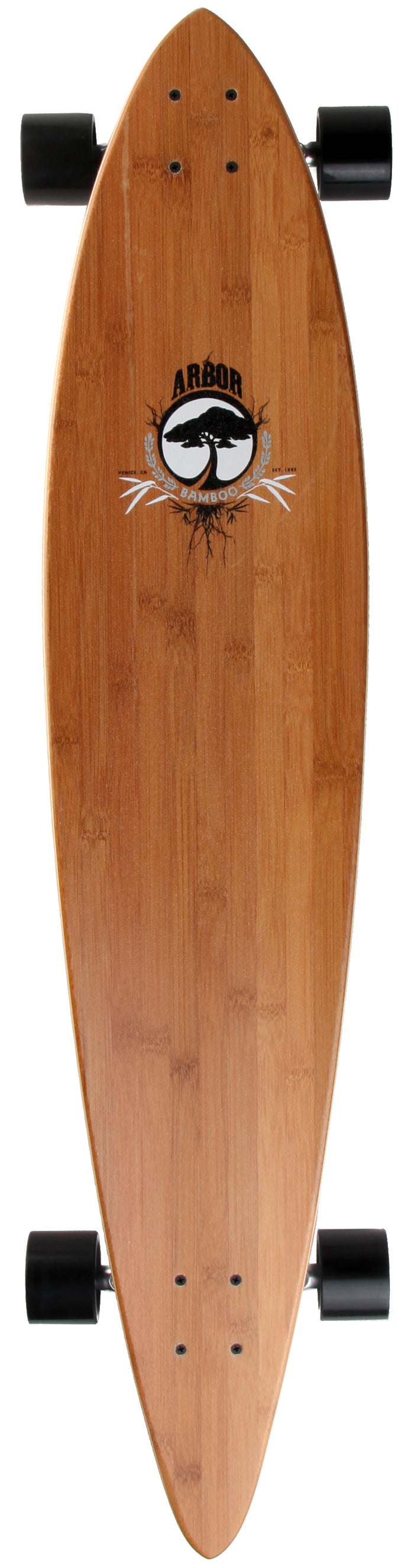 Arbor Pin Bamboo Longboard Complete Top View