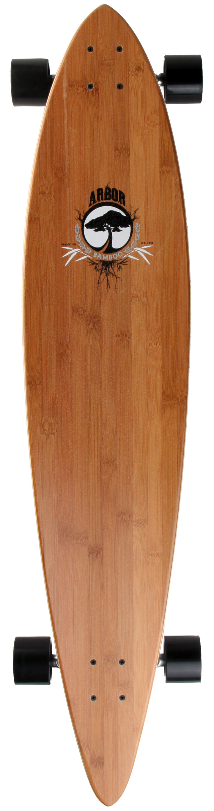 Arbor Pin Bamboo Longboard Complete Top View