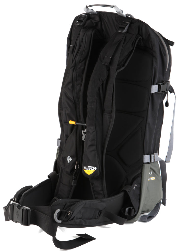 Black Diamond Covert Avalung Pack Black Back View
