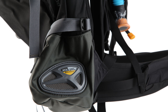 Black Diamond Covert Avalung Pack Black Detail 5 View