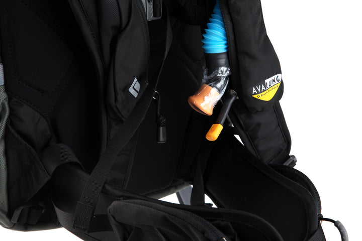 Black Diamond Covert Avalung Pack Black Detail 2 View