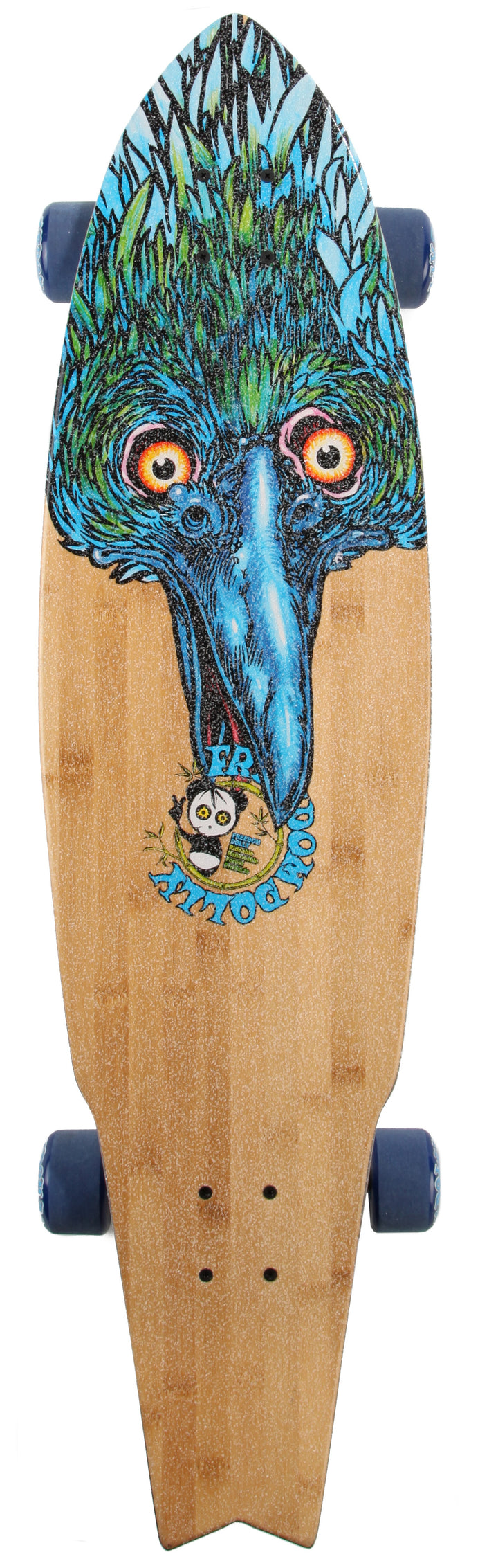 Freedom Dolly The Blue Beak Longboard Complete Top View