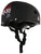Triple 8 Little Tricky Jr. Skateboard Helmet - Kids' Black Rubber Front View