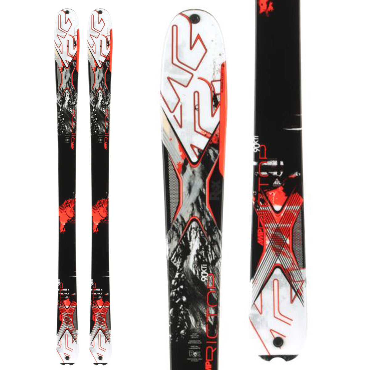 K2 AMP Rictor 90XTi Skis 2014