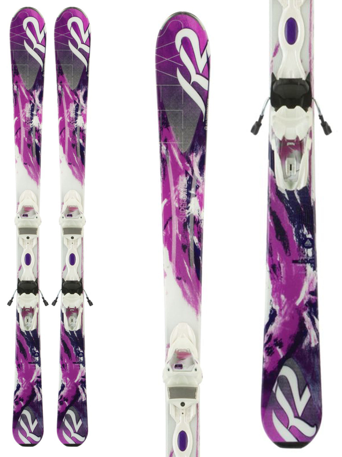 K2 SuperSweet 74 Skis + ER3 10 Bindings - Women's 2014 Detail 1 View