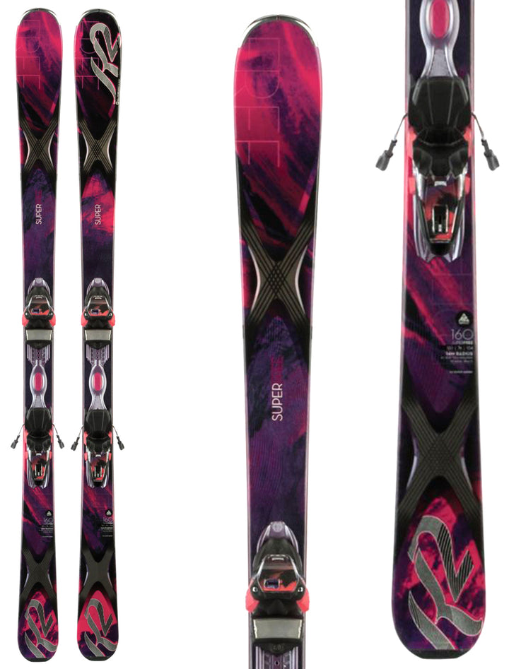 K2 SuperFree 76 Skis + ER3 10 Bindings - Women's 2014 Detail 1 View