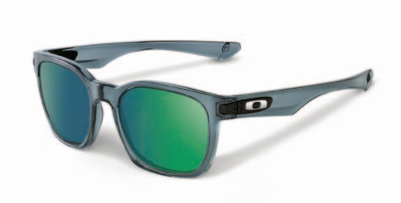 Oakley Garage Rock Sunglasses Crystal Black/Emerald Iridium