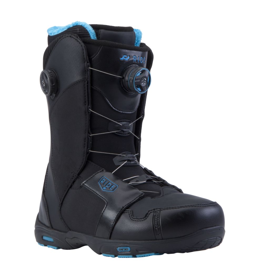 Ride Lasso Boa Coiler Snowboard Boots 2014 Black Front View