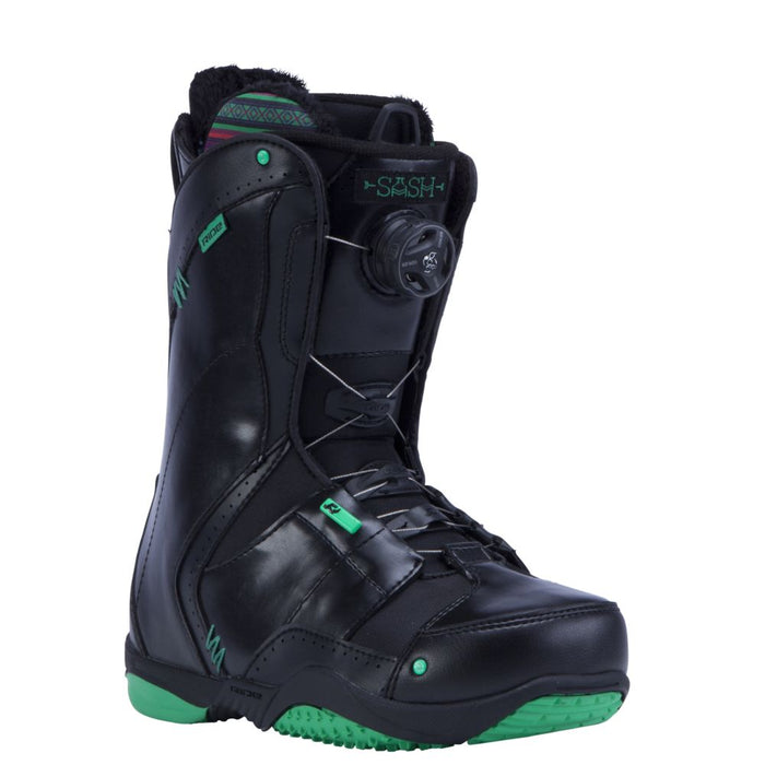 Ride Sash Boa Coiler Snowboard Boots - Women's 2014 Black Front View