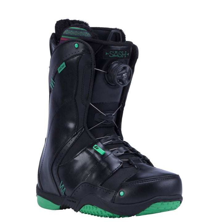 Ride Sash Boa Coiler Snowboard Boots - Women's 2014 Black Front View