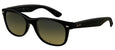 Ray Ban New Wayfarer 55 Sunglasses Black/Crystal Polarized Green