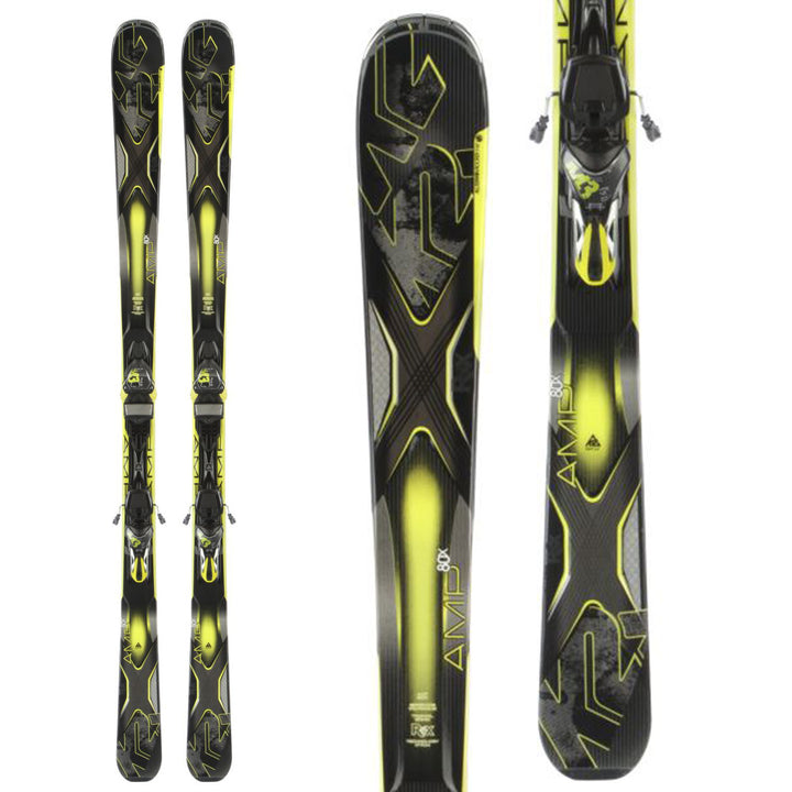 K2 AMP 80X Skis + M3 12 TC Bindings 2014