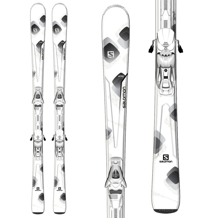 Salomon Pure White Skis + L10 Bindings - Women's 2014