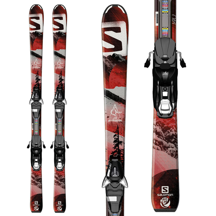 Salomon Q-Max Jr Skis + L7 Bindings - Boy's 2014